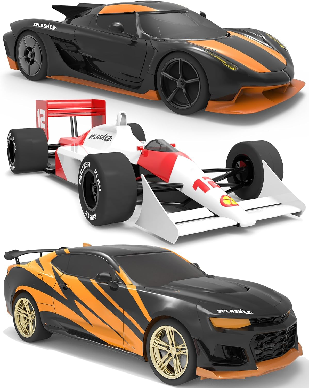 Girl Bath Toys | Mold Free Bath Toys for Kids & Toddlers with No Hole for Water | Unicorn Bunny Cat Set Ideal Size for Little Hands | Safe, Durable for Baby Girl Pool Tub Fun Ages 0 & Up